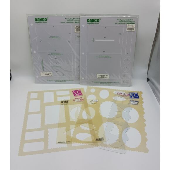 Lot of Paper Crafting Templates Impression Obsession Marianne Rule it Up Dayco - Picture 1 of 13